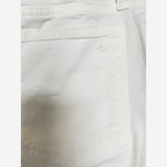 Rag & Bone Dre Low Rise Slim Boyfriend Jean Size 26 White Denim - Picture 9 of 12